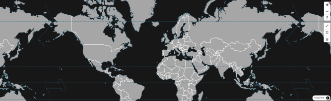 Map with points using clustering