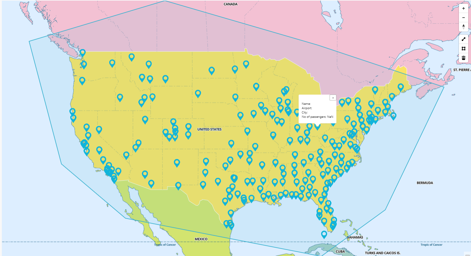 Draw a polygon on a map