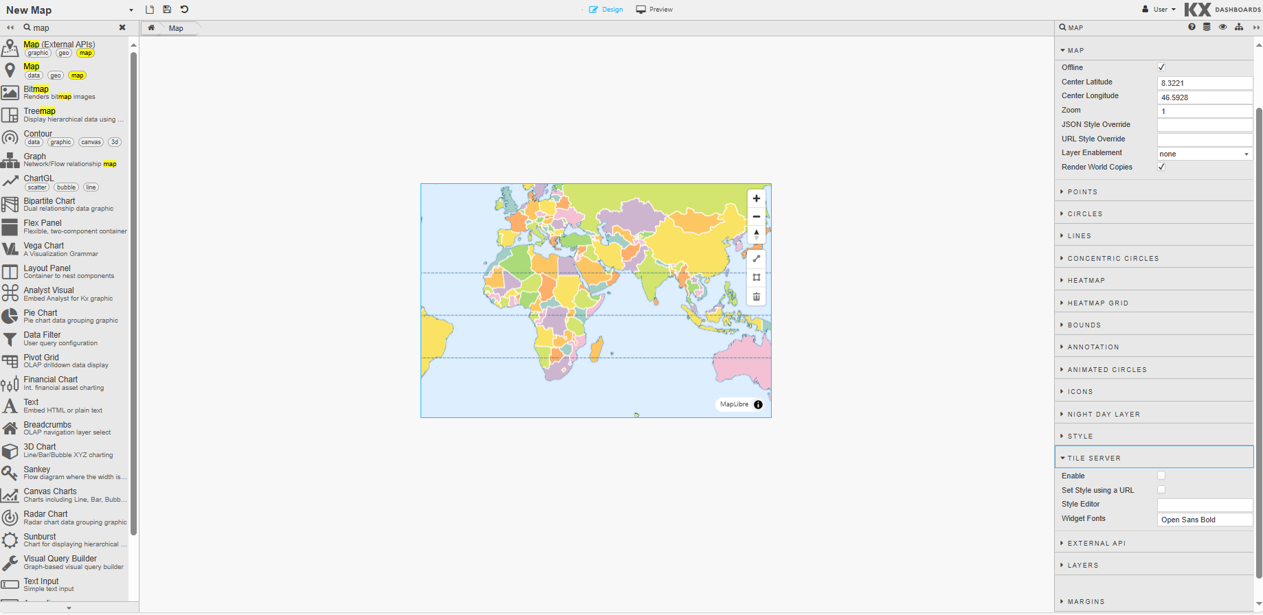 Drag new map component