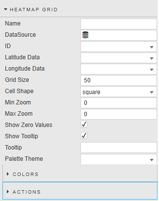 Heatmap grid properties