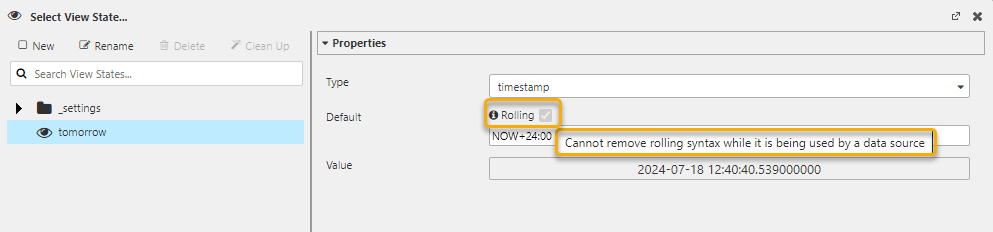 Rolling Syntax disabled