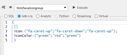 Data Source specifying icon