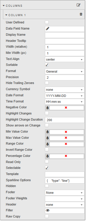 Server-side filtering setup