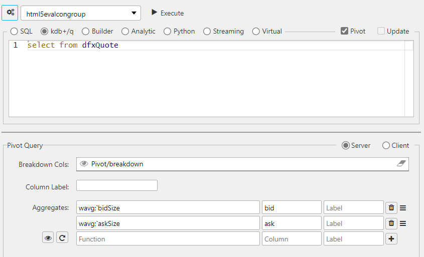 Binary analytic example
