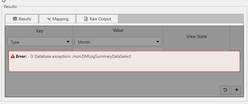 Data source execute error