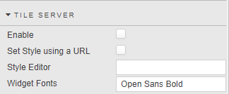 Custom tile server properties