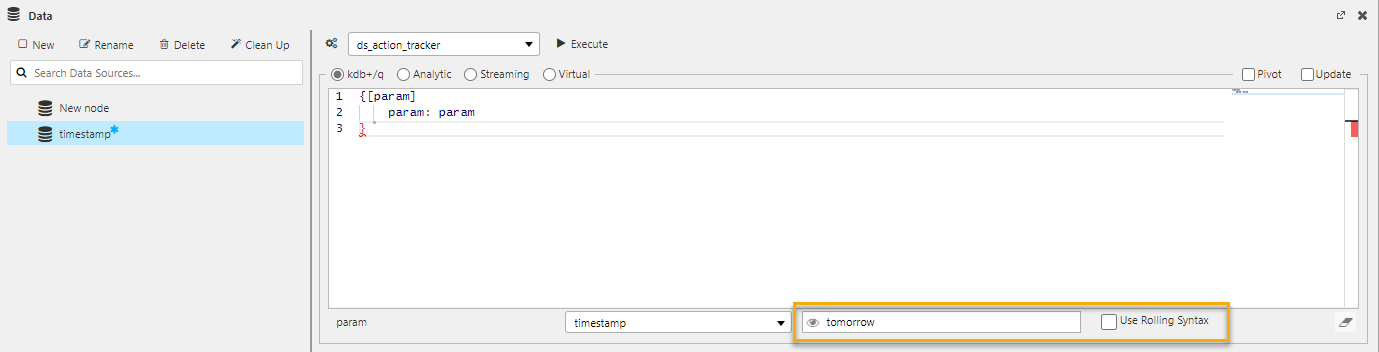 rolling syntax