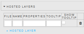 Hosted layer properties