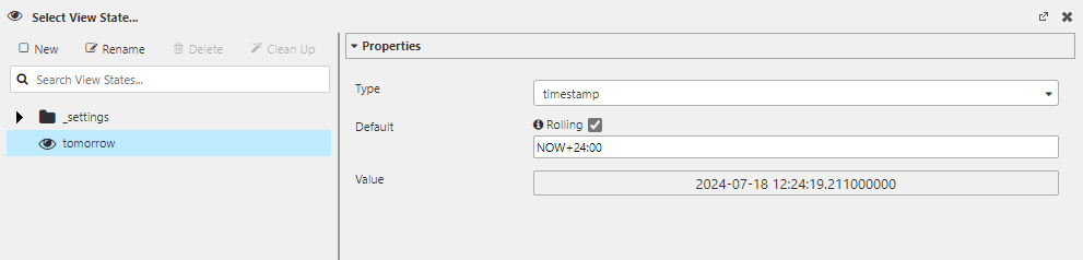 rolling syntax